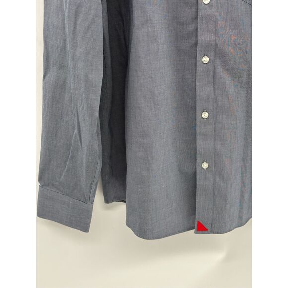 Untuckit Button Up Shirt Men Size XXL Blue Non Iron Long Sleeve - Picture 5 of 11